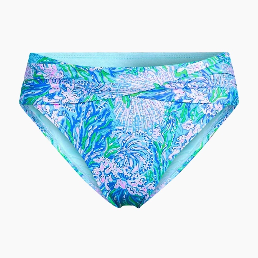 Lilly Pulitzer Lagoon Sarong Hipster Bikini Bottom